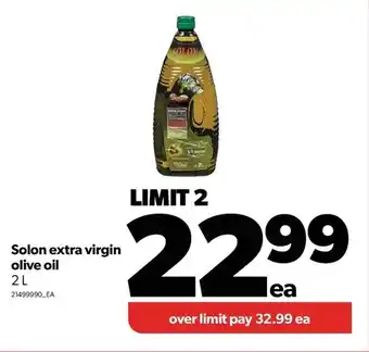 Real Canadian Superstore Solon extra virgin olive oil offer