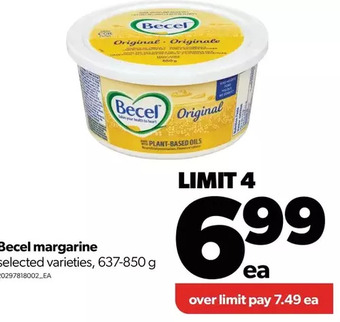 Real Canadian Superstore Becel margarine offer