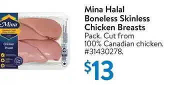 Walmart Mina halal boneless chicken breasts offer