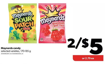 Real Canadian Superstore Maynards candy offer