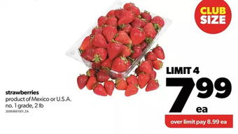Real Canadian Superstore Strawberries offer