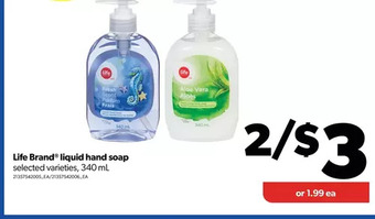 Real Canadian Superstore Life brand liquid hand soap offer