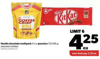 Real Canadian Superstore Nestlé chocolate multipack or pouches offer