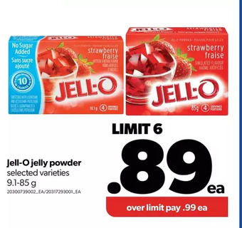 Real Canadian Superstore Jell-o jelly powder offer