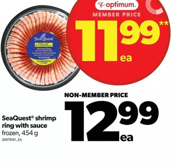 Real Canadian Superstore Seaquest shrimp ring with sauce offer