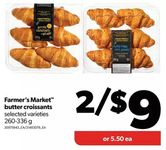 Real Canadian Superstore Farmer's market butter croissants offer