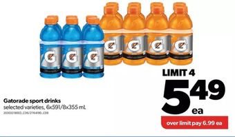 Real Canadian Superstore Gatorade sport drinks offer