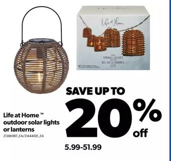 Real Canadian Superstore Life at home outdoor solar lights or lanterns offer