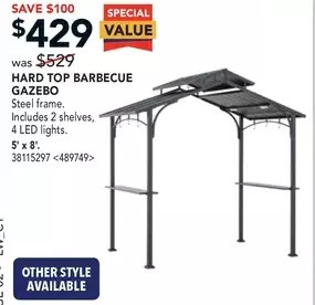 Lowe's Hard top barbecue gazebo offer