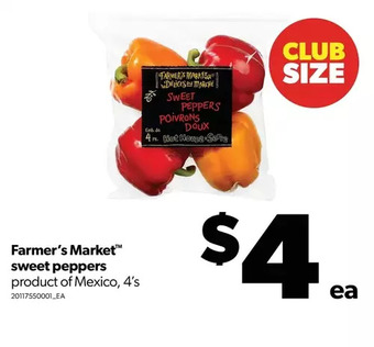 Real Canadian Superstore Farmer's market sweet peppers offer