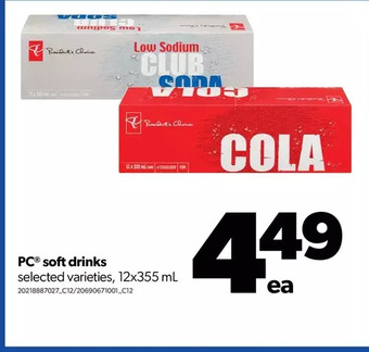 Real Canadian Superstore Pc soft drinks offer