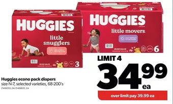 Real Canadian Superstore Huggies econo pack diapers offer
