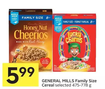Foodland General mills family size cereal offer
