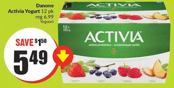 FreshCo Danone activia yogurt offer