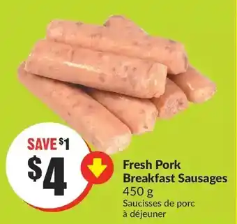 FreshCo Fresh pork breakfast sausages offer