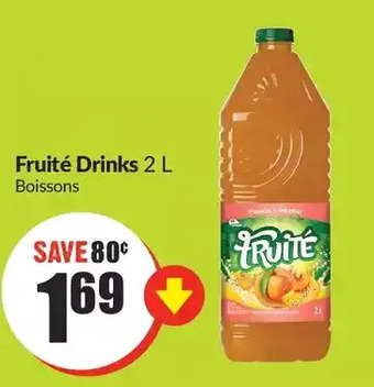 FreshCo Fruité drinks offer
