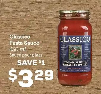 FreshCo Classico pasta sauce offer