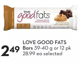 Sobeys Love good fats bars offer