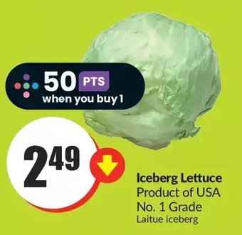 FreshCo Iceberg lettuce offer