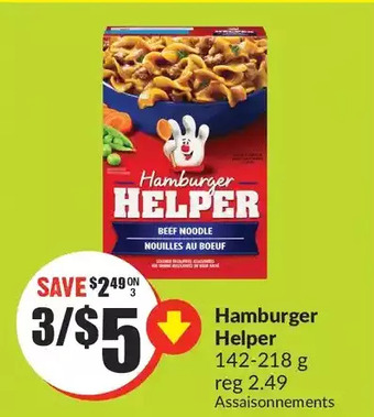 FreshCo Hamburger helper offer