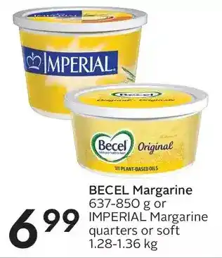 Sobeys Becel margarine or imperial margarine offer