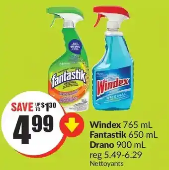 FreshCo Windex | fantastik | drano offer
