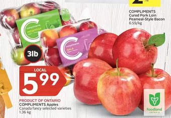 Foodland Compliments apples offer