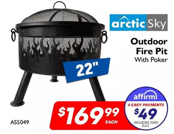 Factory Direct Arctic sky outdoor fire pit offer