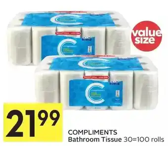 Foodland Compliments bathroom tissue offer