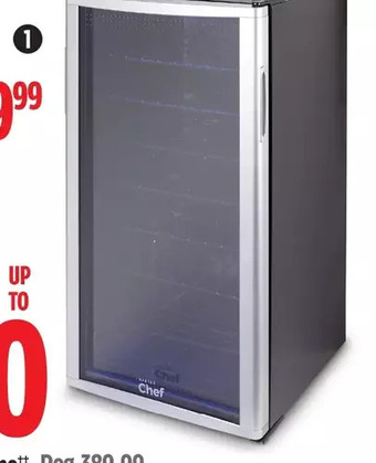 Canadian Tire Master chef 36-bottle wine cooler. glass door with silver trim offer