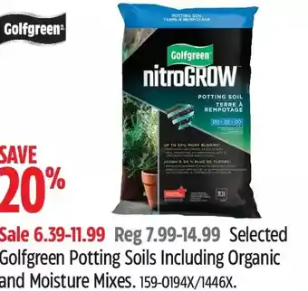 Canadian Tire Golfgreen potting soils offer