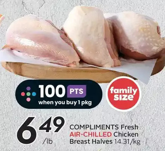 Sobeys Compliments fresh air-chilled chicken breast offer