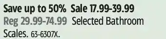 Canadian Tire Bathroom scales offer
