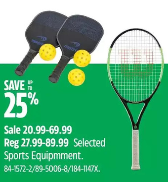 Canadian Tire Sports equipment offer
