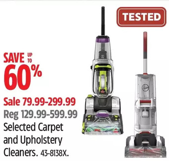 Canadian Tire Hoover carpet and upholstery cleaners offer