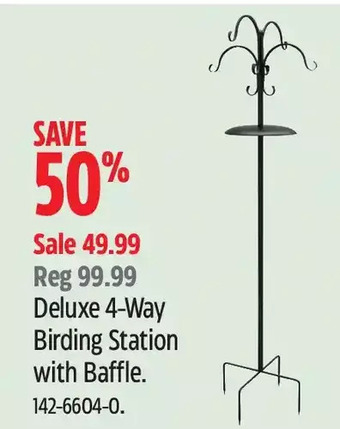 Canadian Tire Deluxe 4-way birding station offer