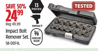 Canadian Tire Impact bolt remover set offer