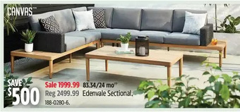 Canadian Tire Edenvale sectional offer