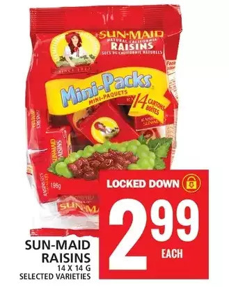 Food Basics Sun-maid raisins offer