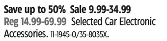 Canadian Tire Car electronic accessories offer