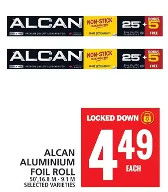 Food Basics Alcan aluminum foil roll offer