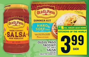 Food Basics Old el paso taco kit | salsa offer