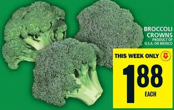 Food Basics Broccoli crowns offer