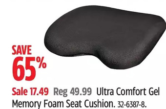 Canadian Tire Ultra comfort gel memory foam seat cushion offer