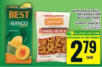 Food Basics Alphonso fruit beverage or best nectars | surati snacks offer