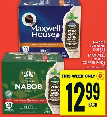 Food Basics Nabob ground coffee | maxwell house coffee pods offer