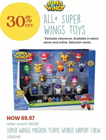 Toys R us Super wings mission teams world airport crew toy figures (30 pack) - r exclusive offer