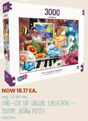 Toys R us Sure-lox art gallery collection - 3000 piece jigsaw puzzles offer