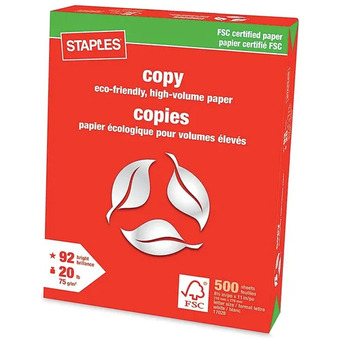 Staples Staples fsc certified copy paper offer