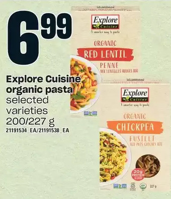 Loblaws Explore cuisine organic pasta offer